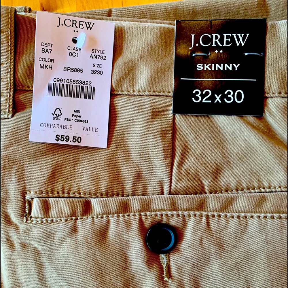 Brand new with tags Men’s J.Crew khaki pants